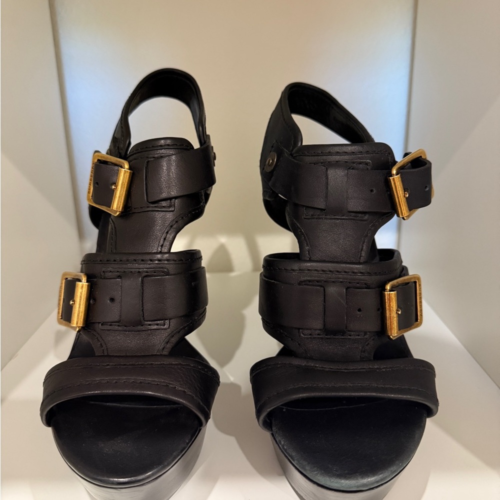 Burberry Aviator Beatty Platform Heels - Size 39 - Picture 2 of 8